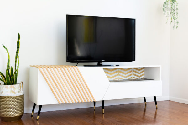 Modern TV cabinet Build plan - Preets design Co